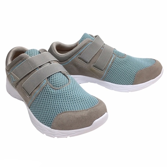 VIONIC Walking Shoes Ema Sneakers Suede Mesh Adjustable Athleisure Size 8 WIDE - Picture 16 of 16